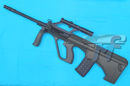 GHK AUG A2 Gas Blow Back Rifle (OD) - Click Image to Close
